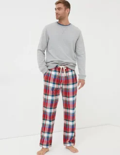 FatFace Family Check Pyjama Bottoms|Men View All