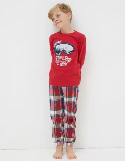 FatFace Family Check Pyjama Set|Boys View All