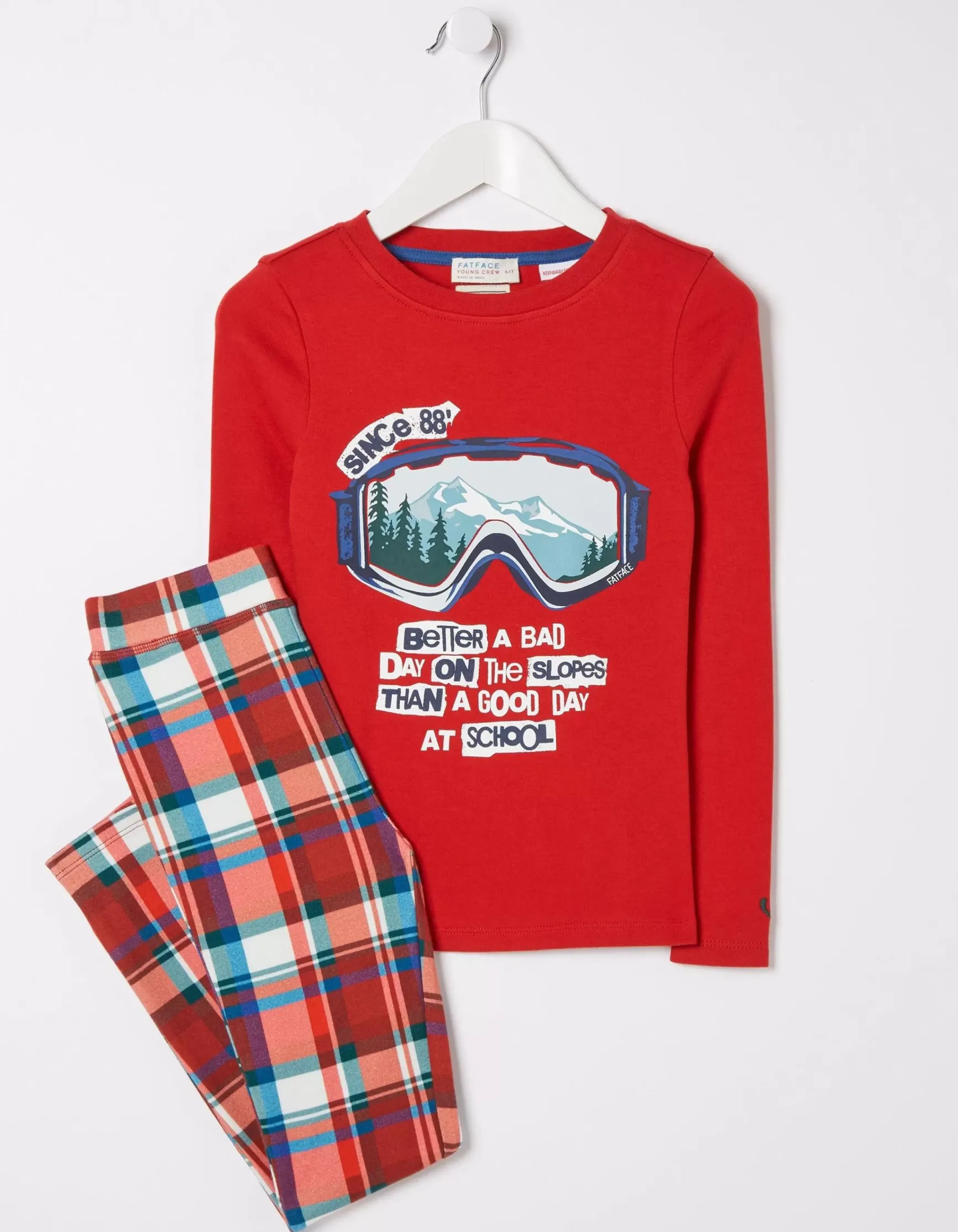 FatFace Family Check Snug Pyjama Set|Boys View All