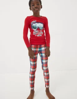 FatFace Family Check Snug Pyjama Set|Boys View All
