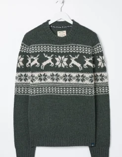 FatFace Family Reindeer Christmas Jumper|Men View All