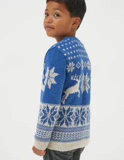 FatFace Family Reindeer Christmas Jumper|Boys View All