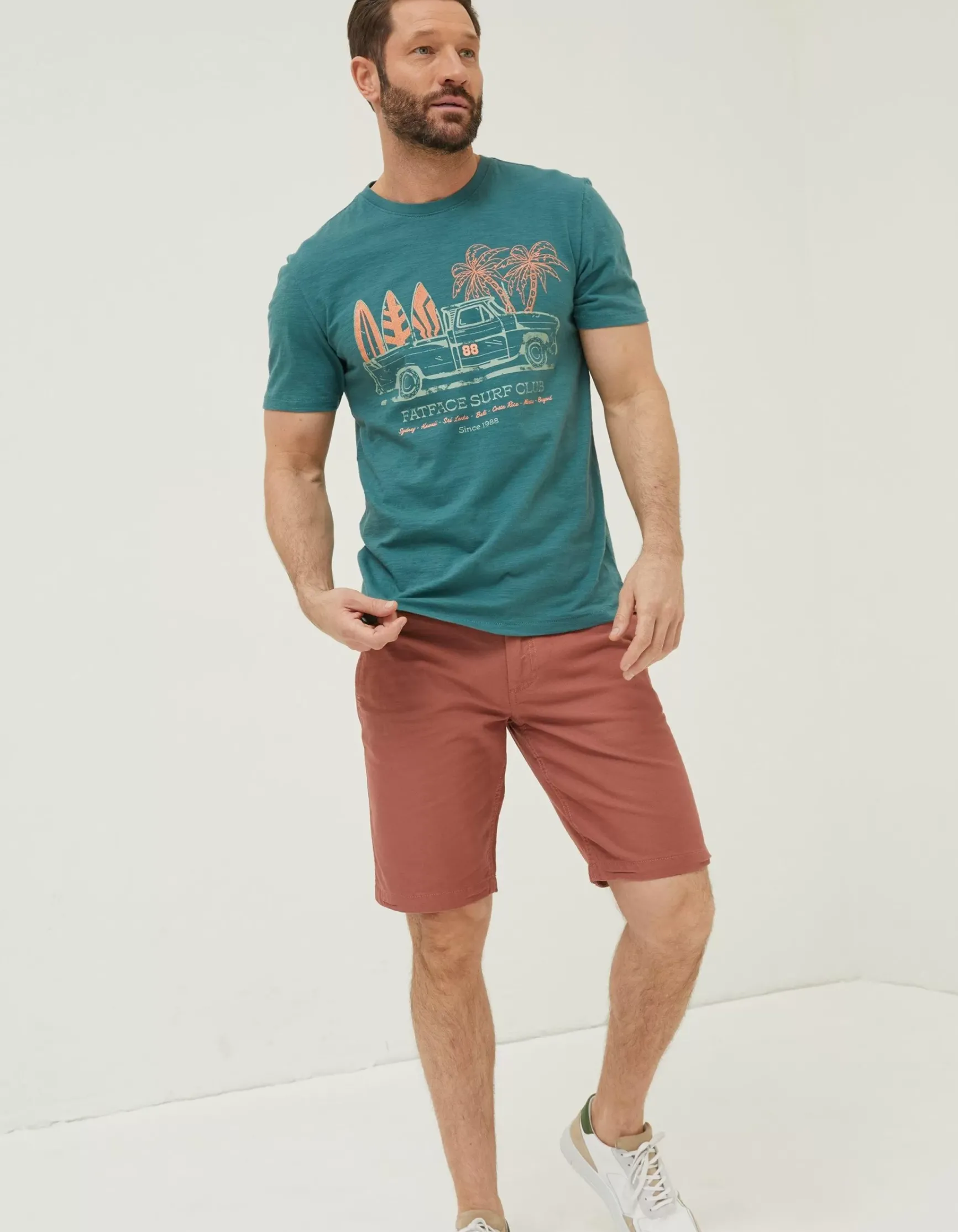 FatFace Surf Club T-Shirt|Men T-Shirts