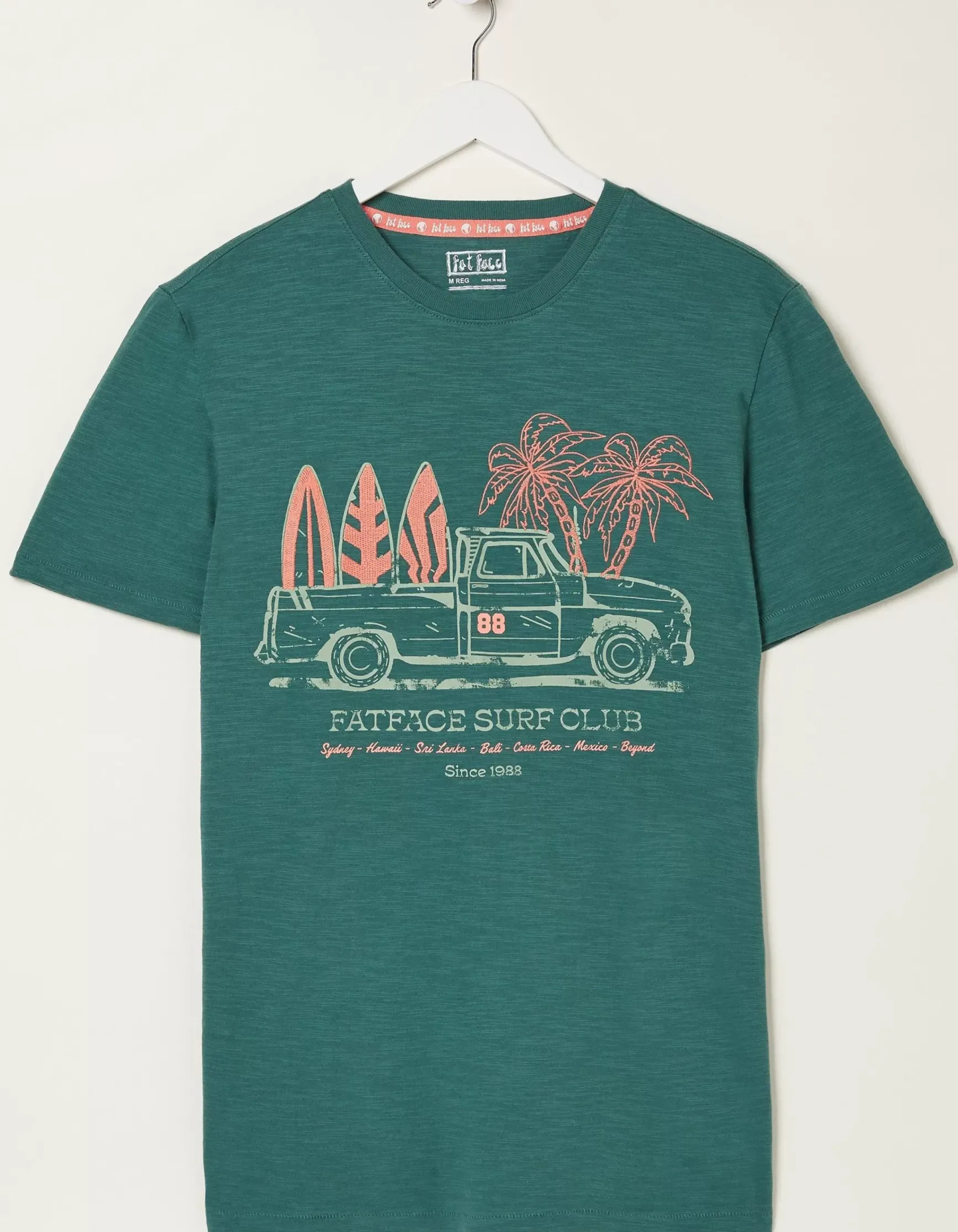 FatFace Surf Club T-Shirt|Men T-Shirts