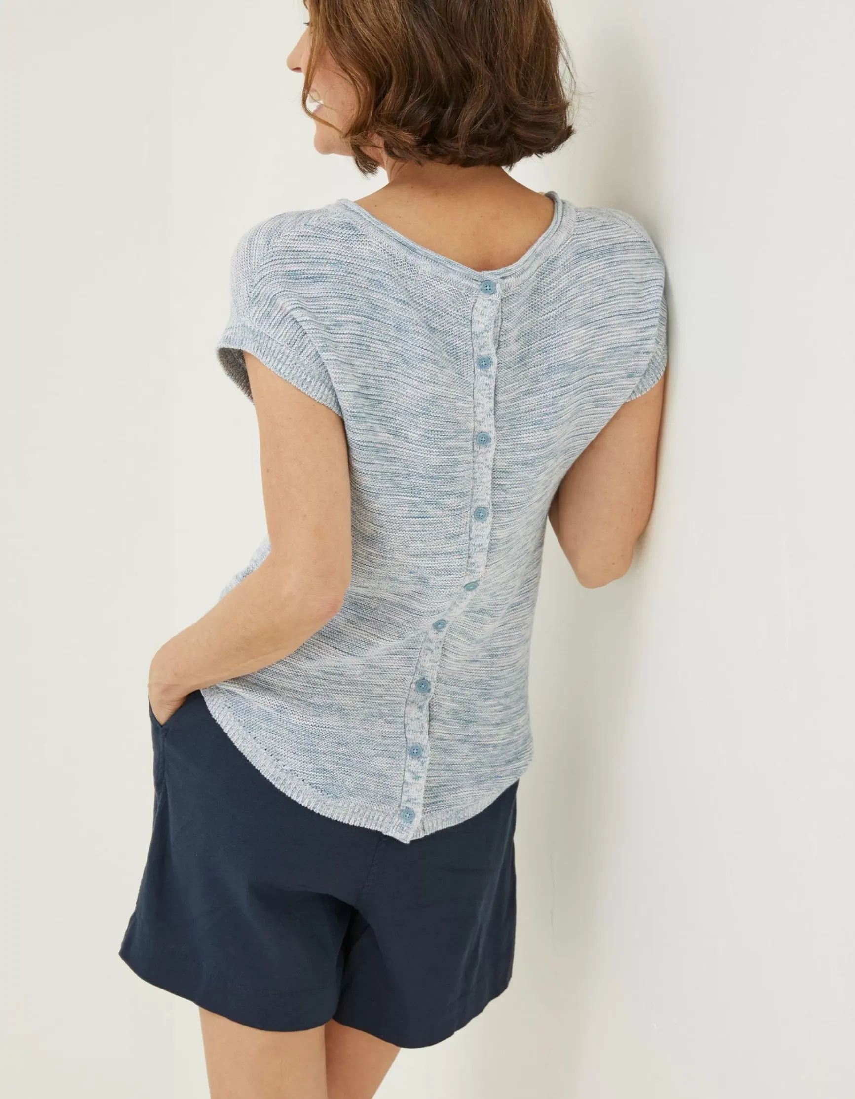 FatFace Faye Button Back Top|Women Knitwear