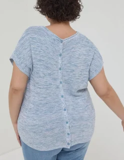 FatFace Faye Button Back Top|Women Knitwear