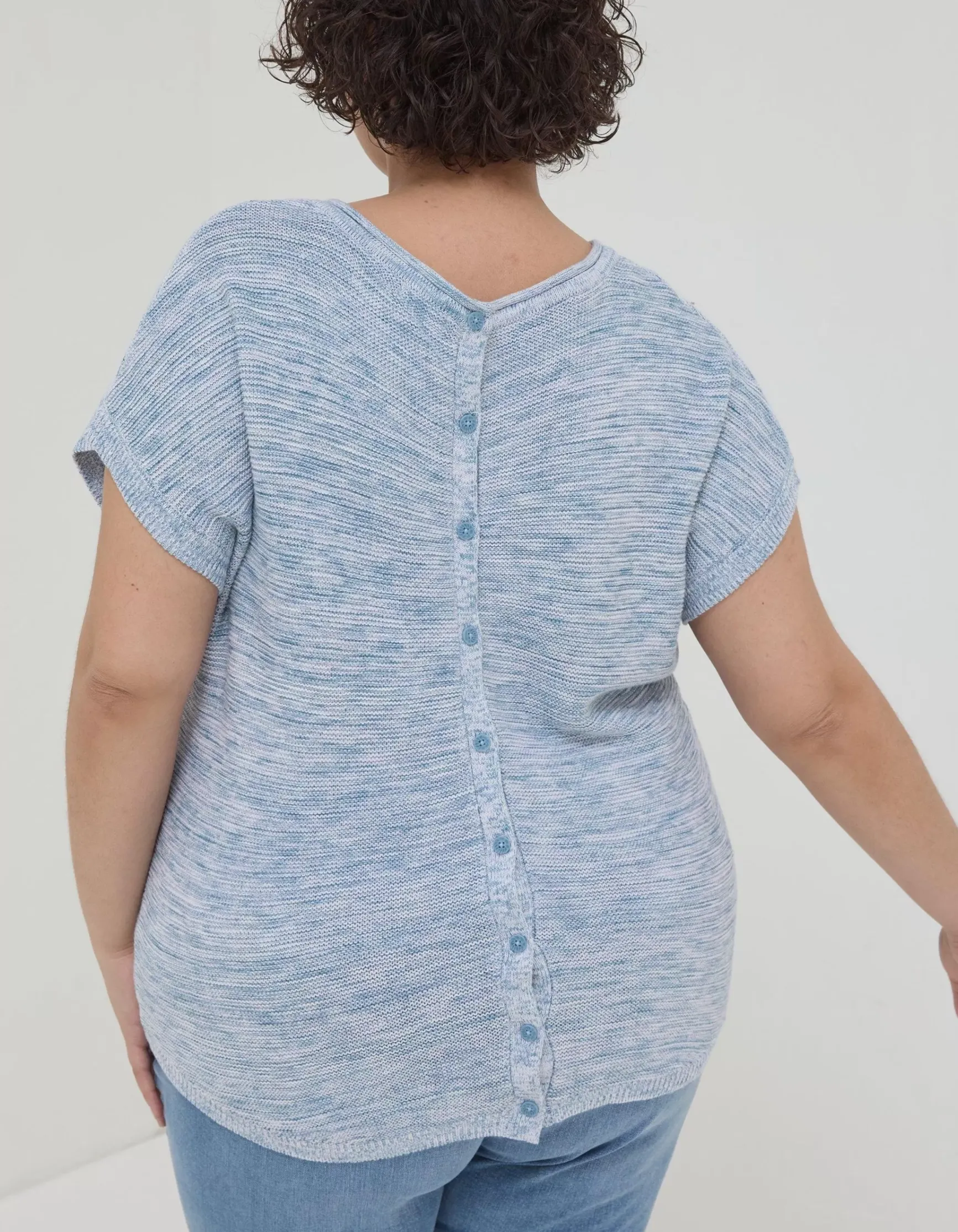 FatFace Faye Button Back Top|Women Knitwear