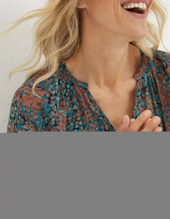 FatFace Faye Textured Spot Tunic|Women Shirts & Blouses
