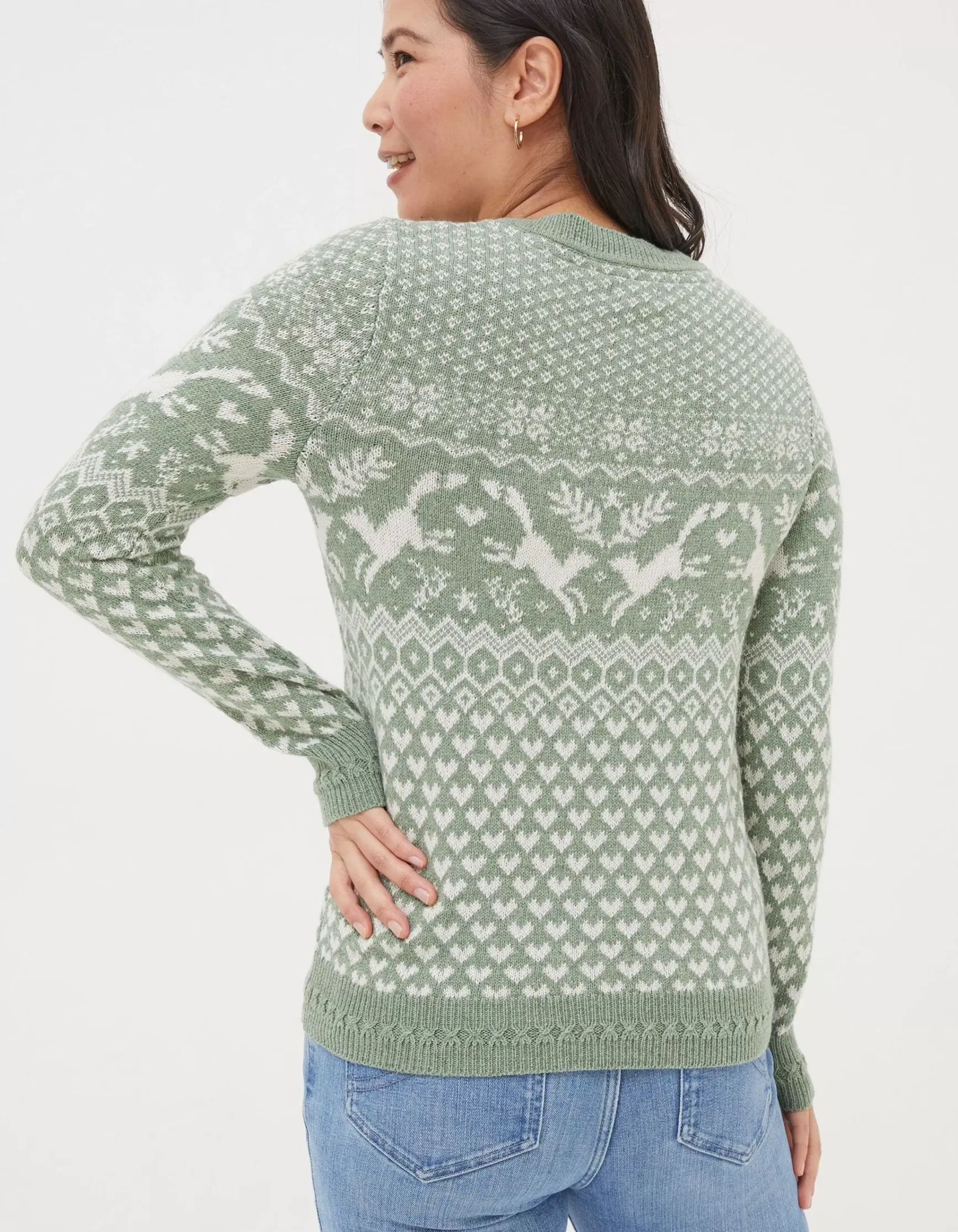 FatFace Felicity Fox Fairisle Jumper|Women View All