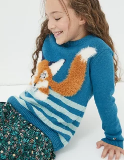 FatFace Felicity Fox Knitted Jumper|Girls View All