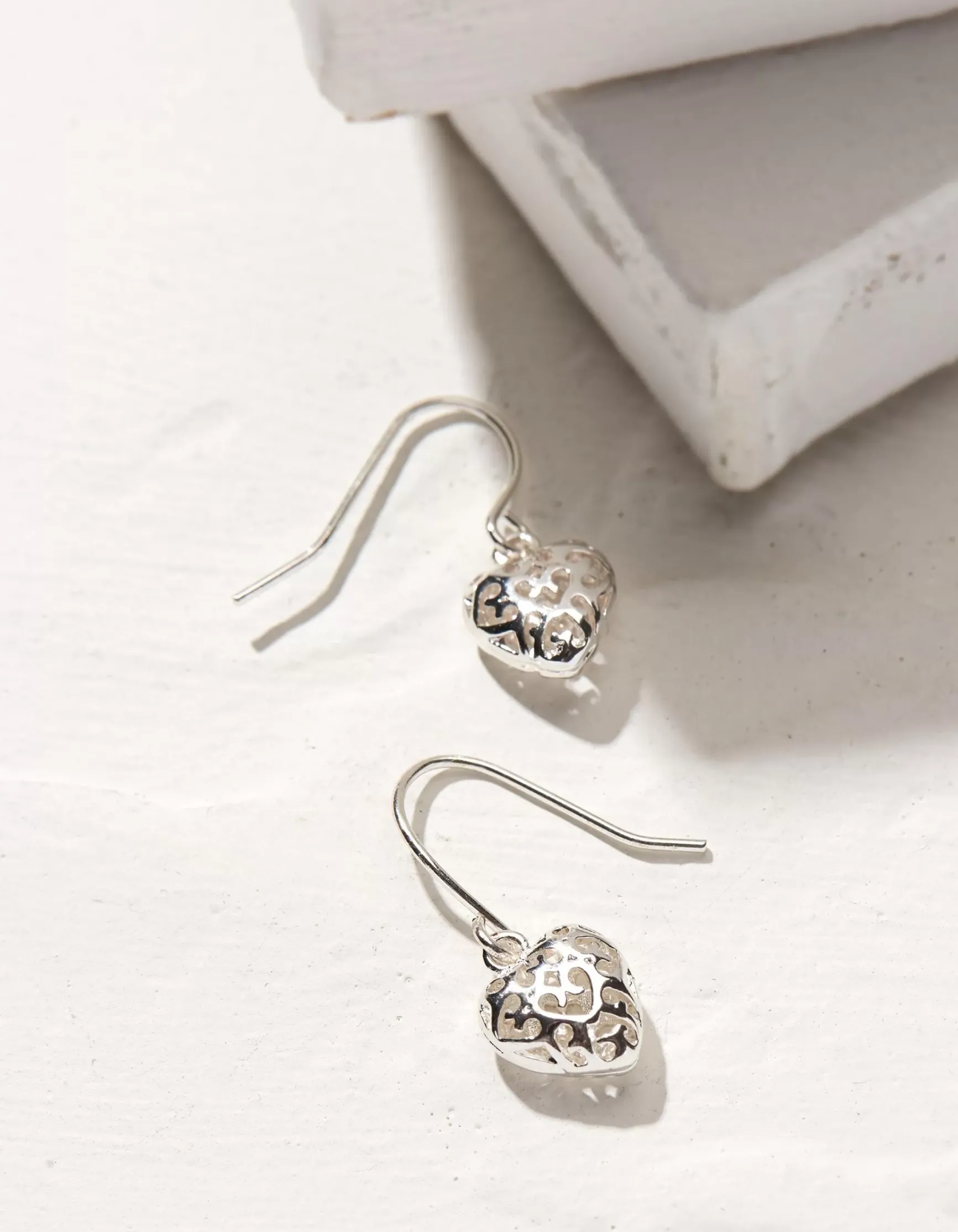 FatFace Filagree Heart Earrings|Women View All