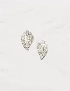 FatFace Filagree Leaf Studs|Women View All