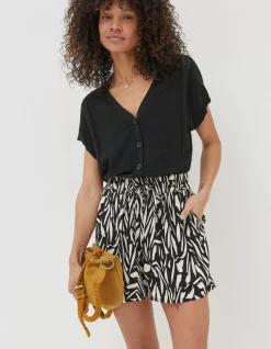 FatFace Fiona Paint Stroke Shorts|Women Shorts