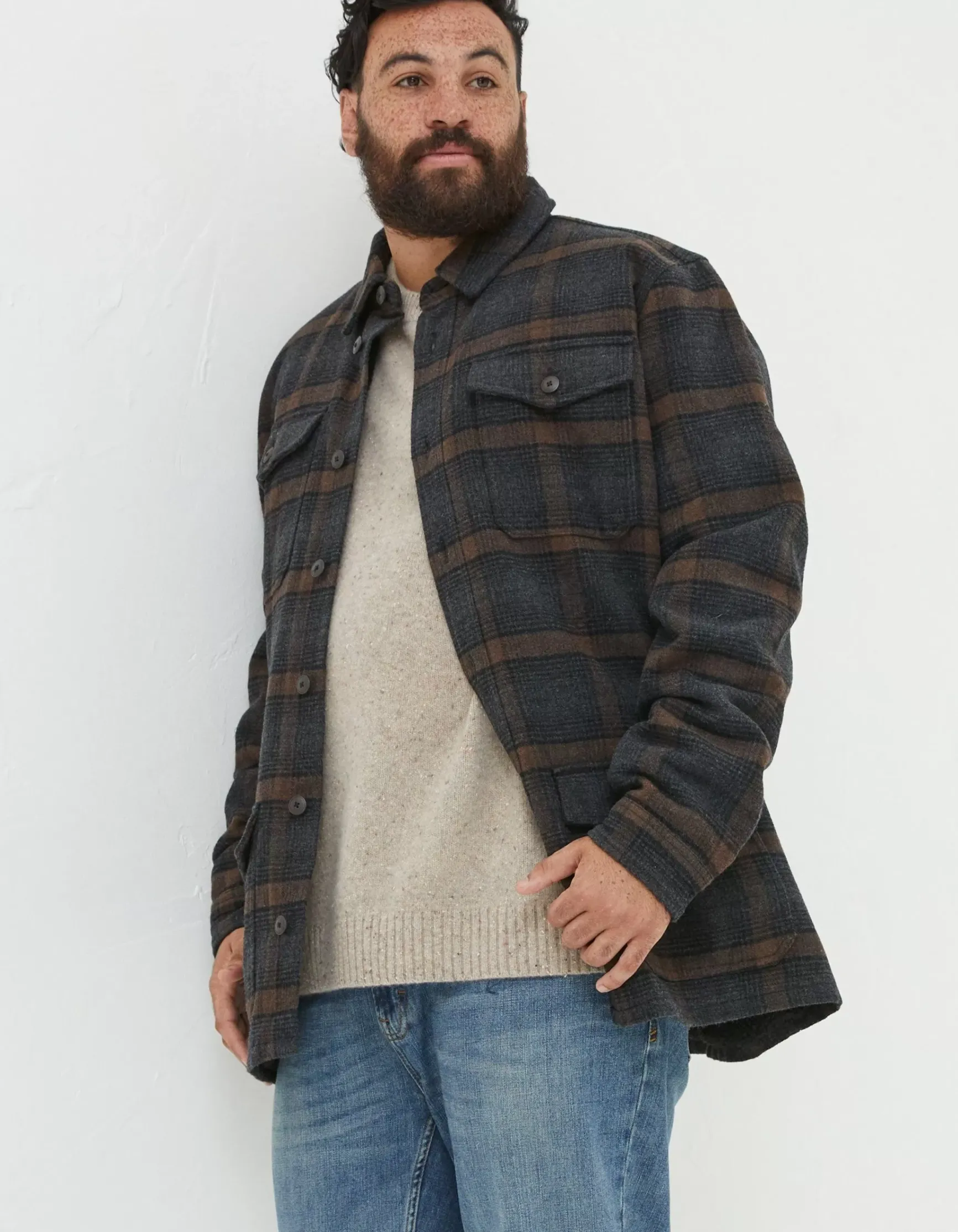 FatFace Fjord Ombre Overshirt|Men View All