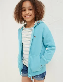 FatFace Flamingo Sweat Zip Through Hoodie|Girls View All