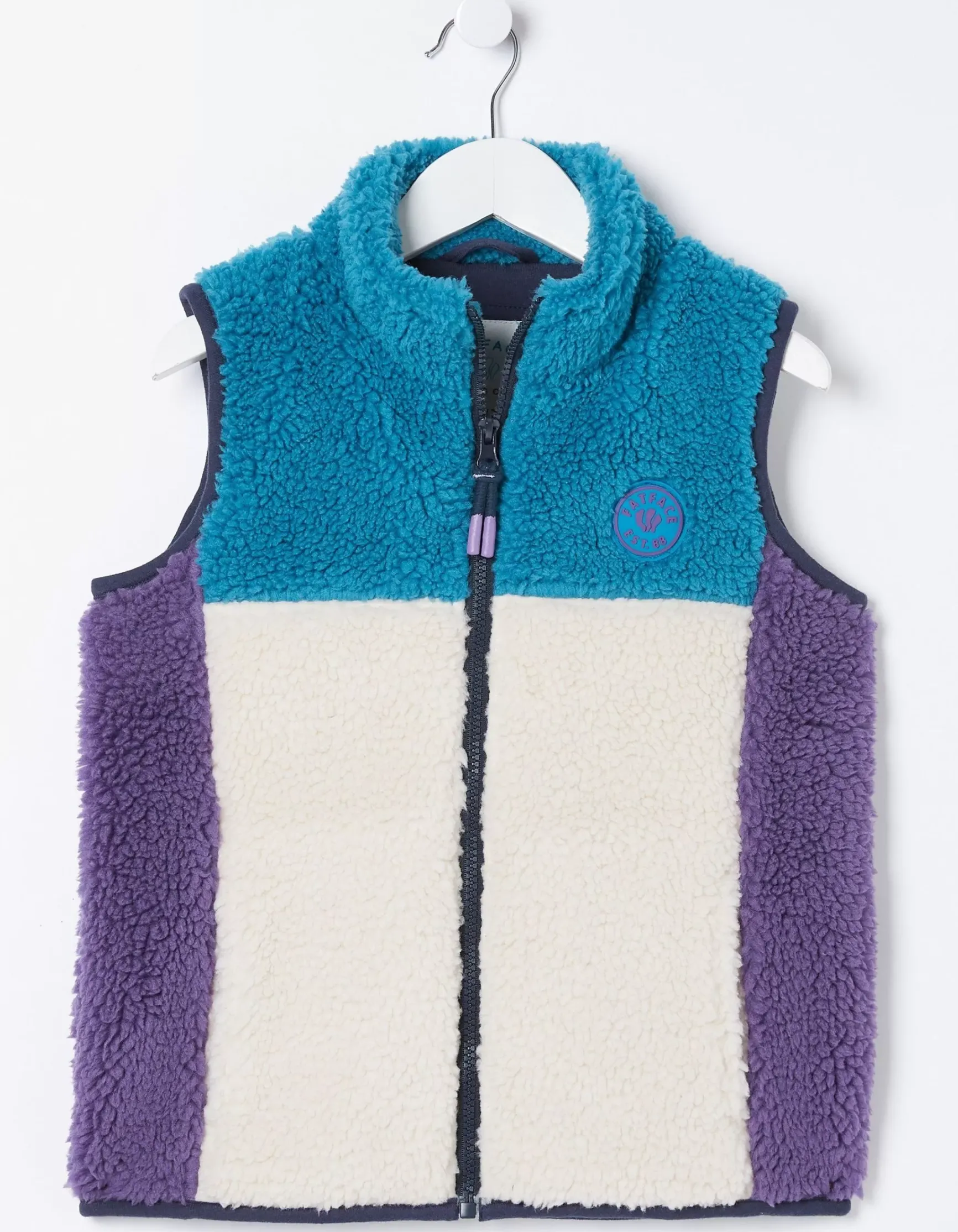 FatFace Fleece Colourblock Gilet|Girls View All