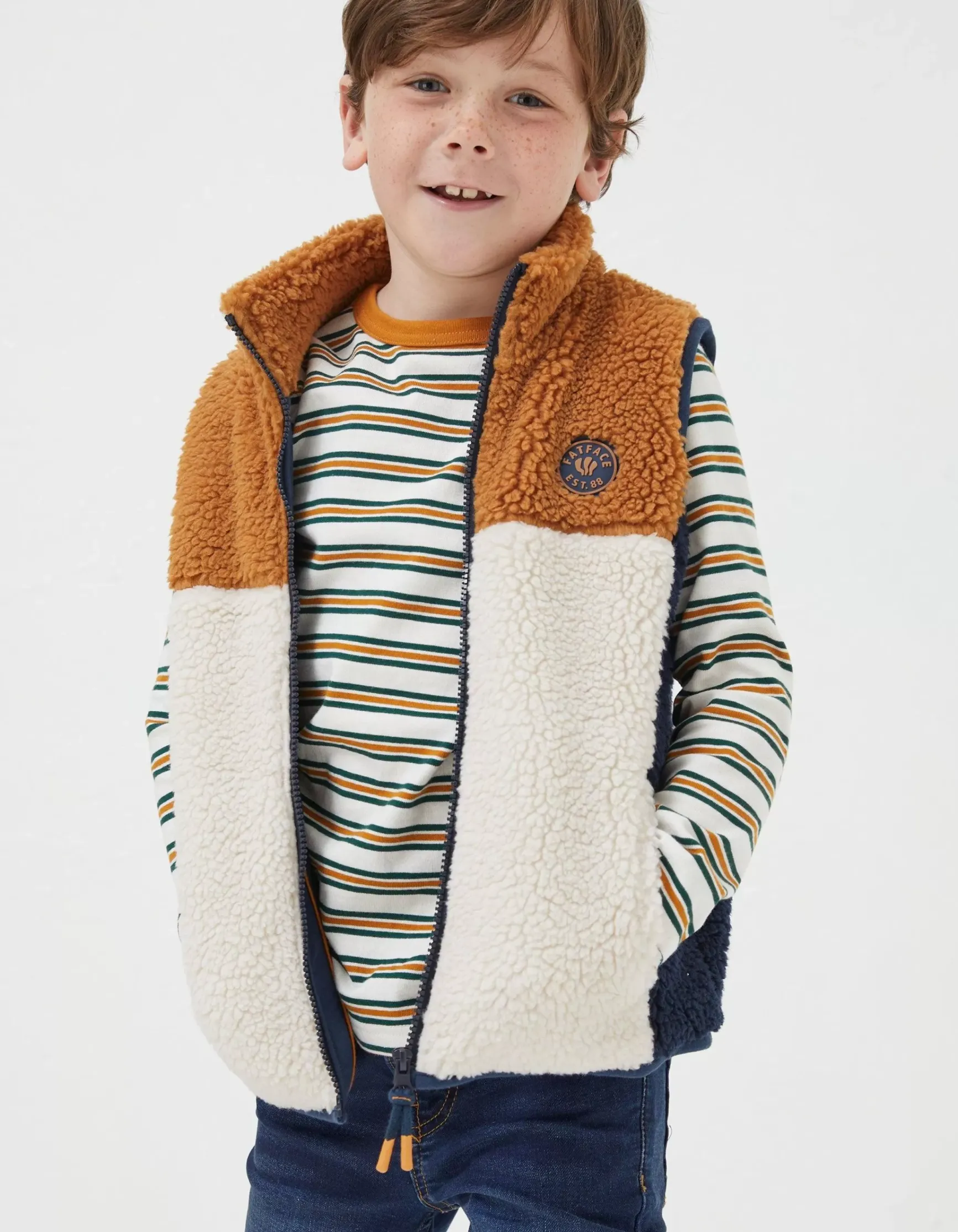 FatFace Fleece Gilet|Boys View All