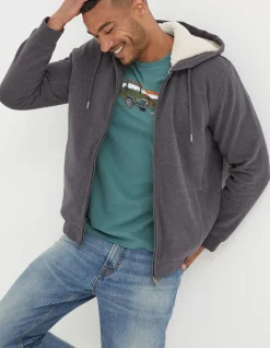 FatFace Fleece Lined Hoodie|Men View All