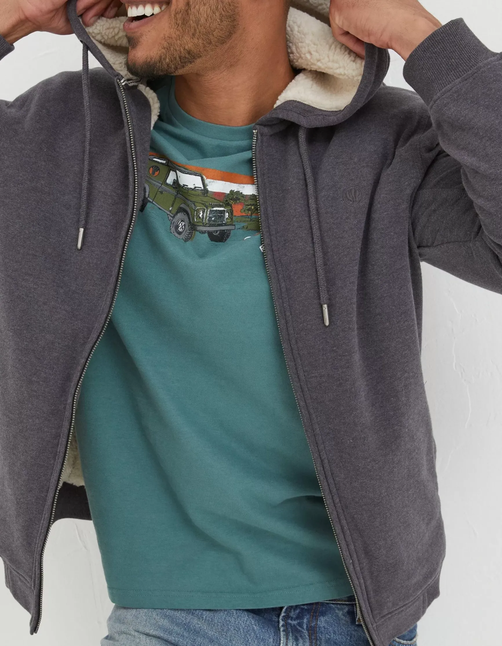 FatFace Fleece Lined Hoodie|Men View All