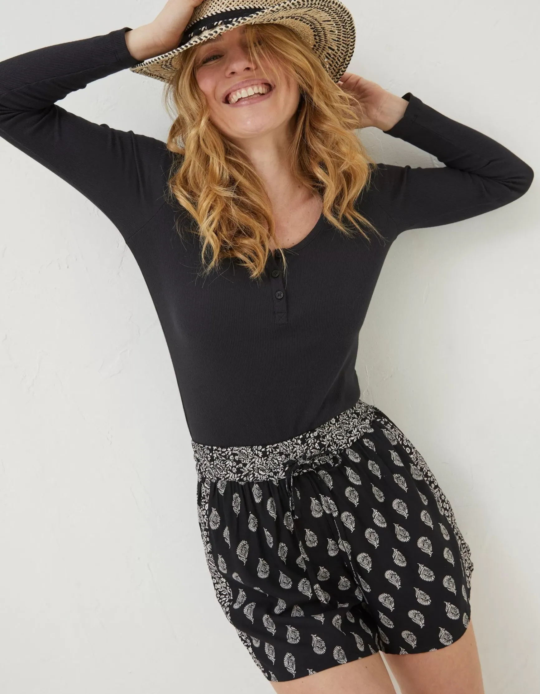 FatFace Flippy Batik Floral Shorts|Women Shorts