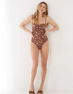 FatFace Floating Daisy Swimsuit|Women Beachwear & Swimwear