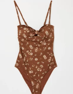 FatFace Floating Daisy Swimsuit|Women Beachwear & Swimwear