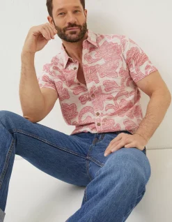 FatFace Floral Block Print Shirt|Men Shirts