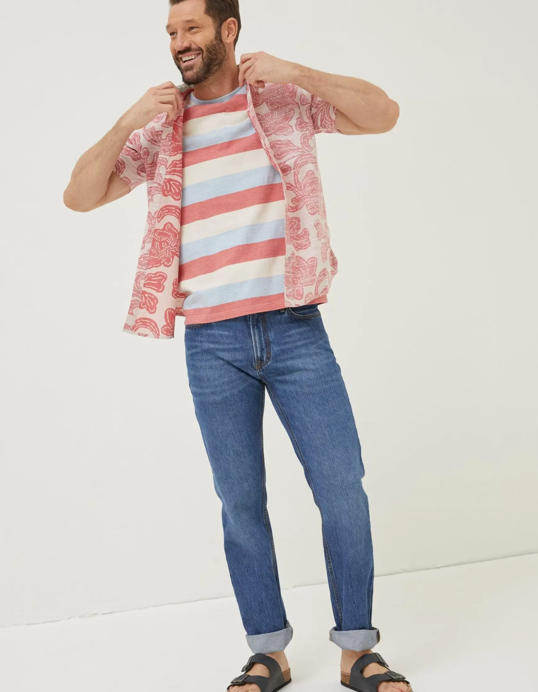 FatFace Floral Block Print Shirt|Men Shirts