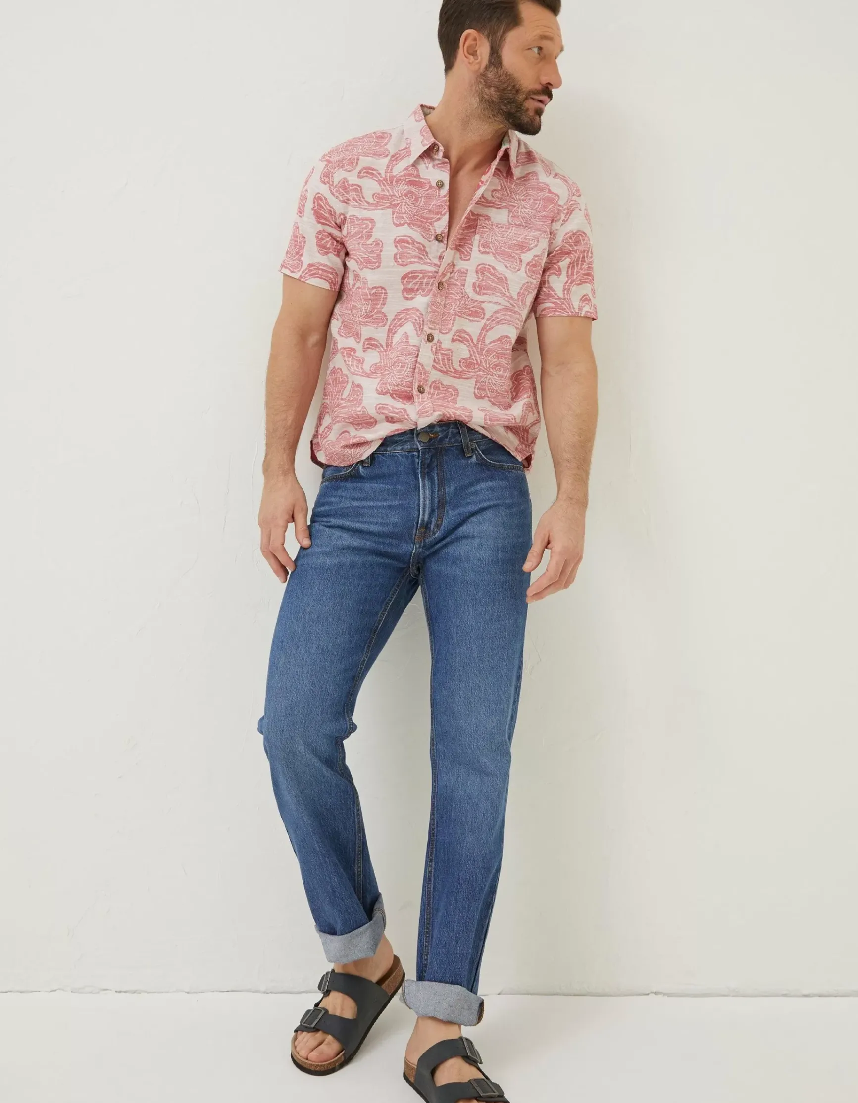 FatFace Floral Block Print Shirt|Men Shirts