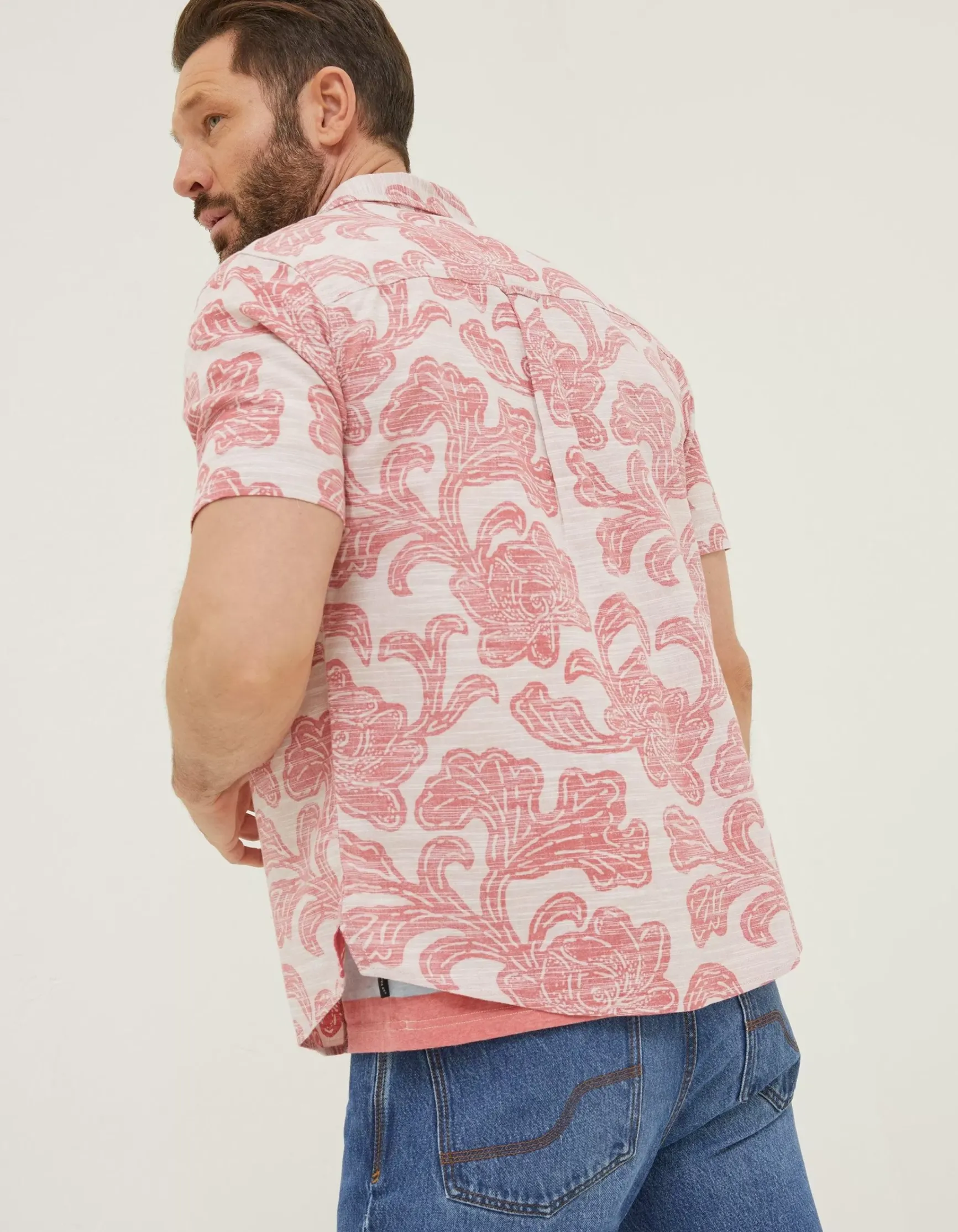 FatFace Floral Block Print Shirt|Men Shirts