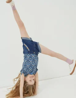 FatFace Floral Embroidered Denim Shorts|Girls View All