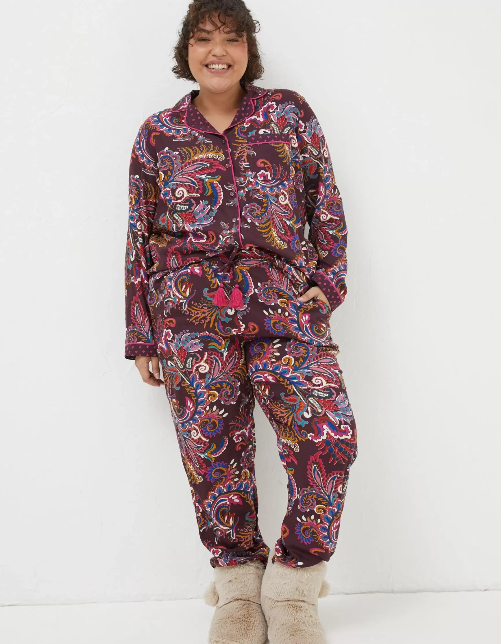 FatFace Floral Print Pyjamas Gift Box Set|Women View All