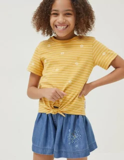 FatFace Floral Stripe Jersey T-Shirt|Girls View All