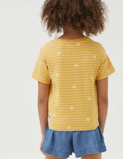FatFace Floral Stripe Jersey T-Shirt|Girls View All