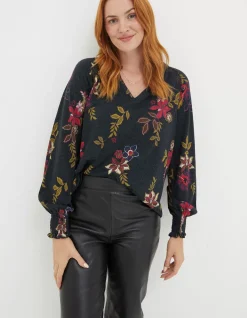 FatFace Florence Dotted Floral Top|Women View All