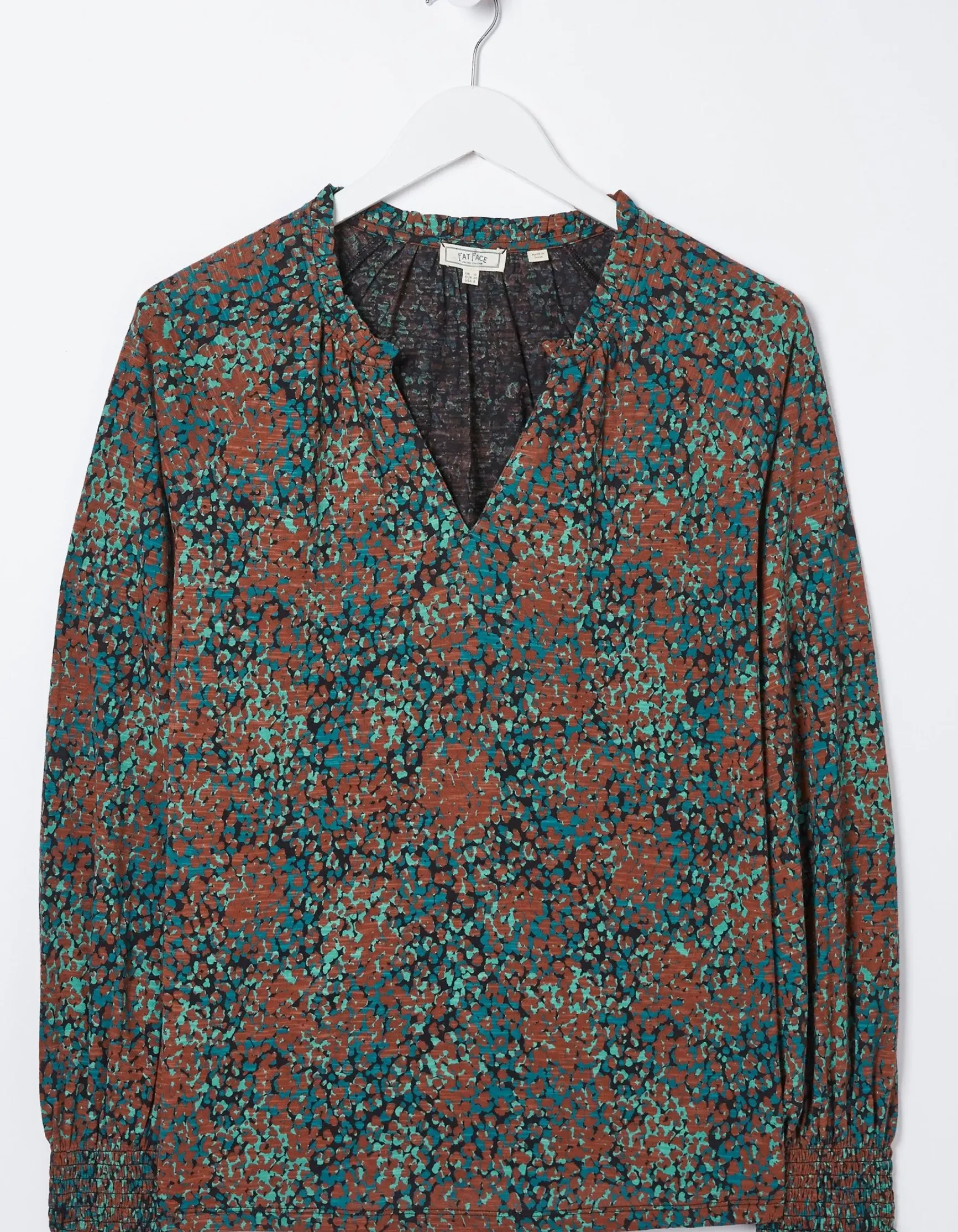 FatFace Florence Textured Spot Top|Women View All