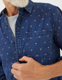 FatFace Flower Geo Print Shirt|Men Shirts