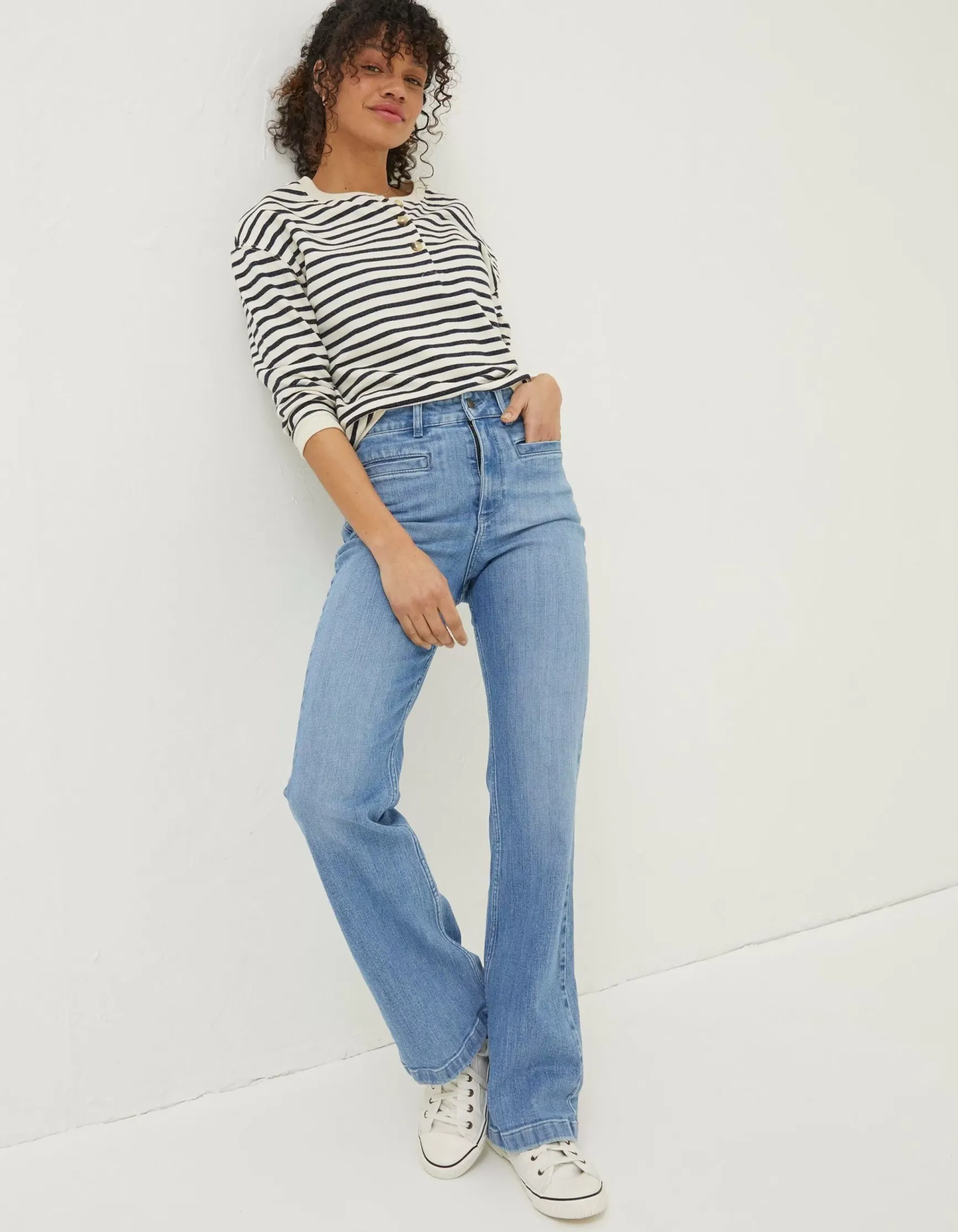 FatFace Fly Flare Comfort Stretch Jeans|Women Jeans & Dungarees