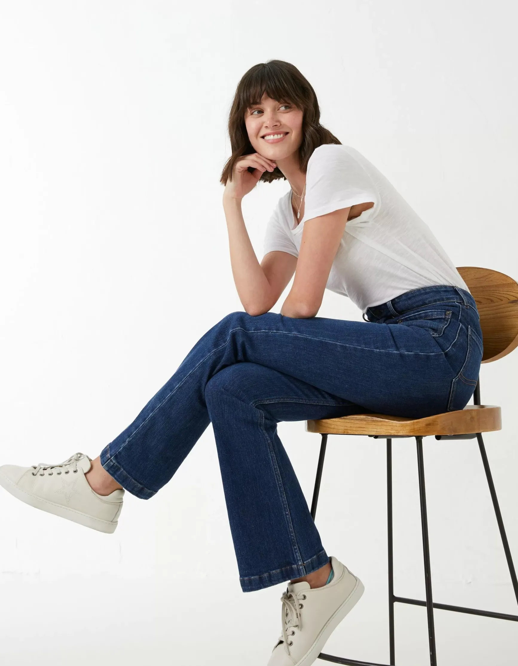 FatFace Fly Flare Comfort Stretch Jeans|Women Jeans & Dungarees