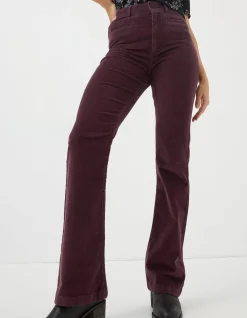 FatFace Fly Flare Corduroy Trousers|Women Trousers & Leggings