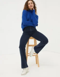 FatFace Fly Flare Corduroy Trousers|Women Trousers & Leggings
