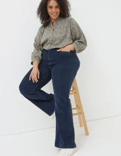 FatFace Fly Flare Corduroy Trousers|Women Trousers & Leggings