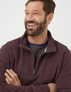 FatFace Fowey Half Neck Sweatshirt|Men Sweatshirts & Hoodies