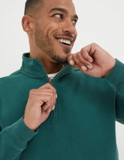 FatFace Fowey Half Neck Sweatshirt|Men Sweatshirts & Hoodies