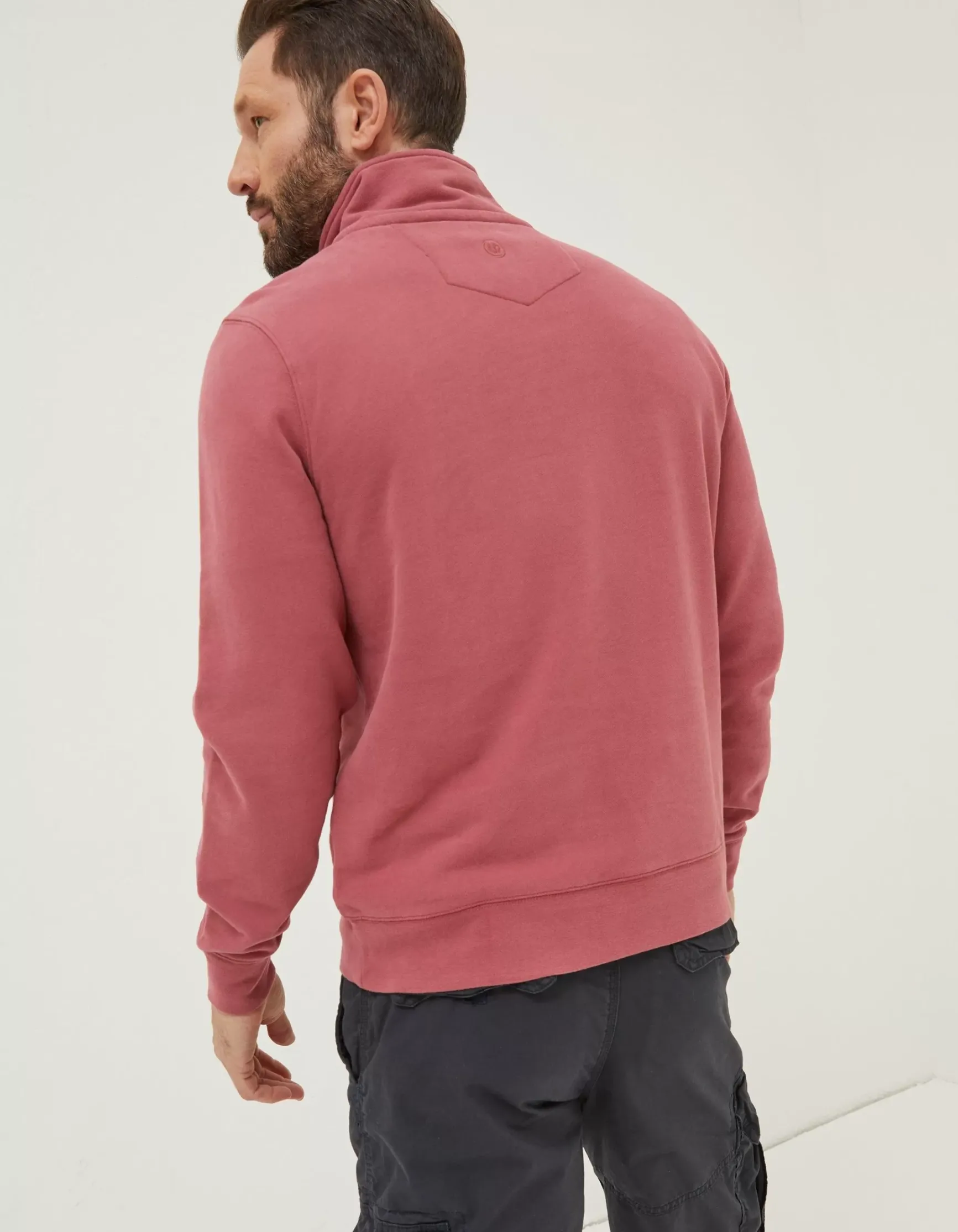 FatFace Fowey Print Zip Neck|Men Sweatshirts & Hoodies
