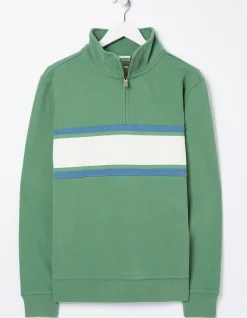 FatFace Fowey Stripe Half Neck Sweatshirt|Men Sweatshirts & Hoodies