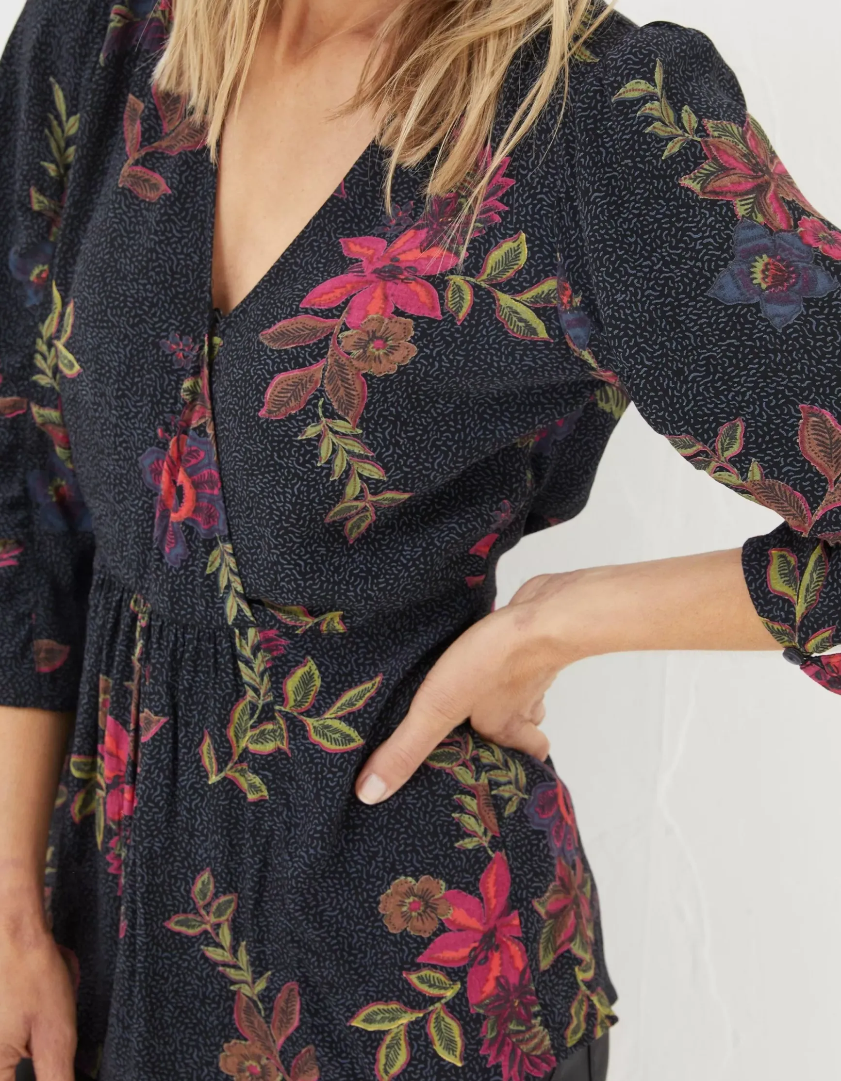 FatFace Frankie Dotted Floral Blouse|Women View All
