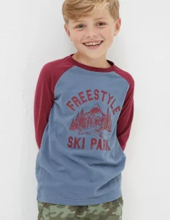 FatFace Freestyle Ski Raglan T-Shirt|Boys View All