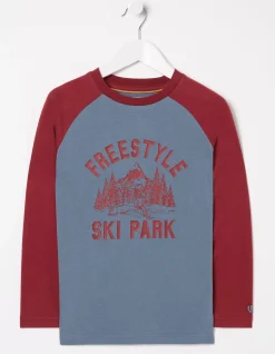 FatFace Freestyle Ski Raglan T-Shirt|Boys View All