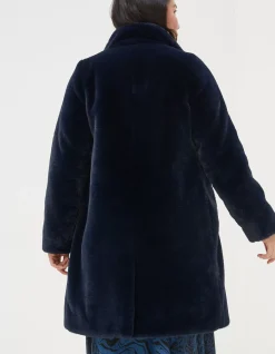 FatFace Freya Faux Fur Long Coat|Women Coats & Jackets